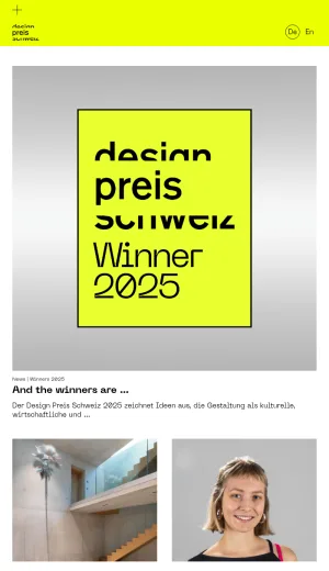 Design Award Switzerland screenshot