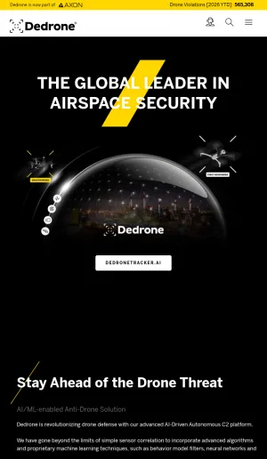 Dedrone Airspace Security and Counter-Drone Defense screenshot