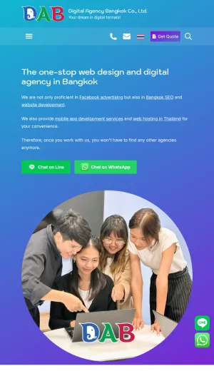 Digital Agency Bangkok for Web Design, SEO and App Development screenshot