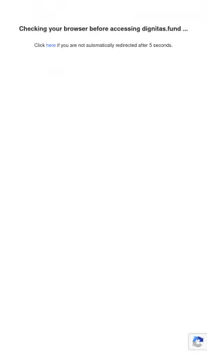 Dignitas Fund Browser Verification Page screenshot