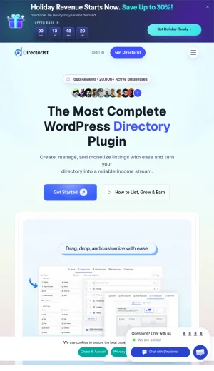 Directorist WordPress Directory Plugin screenshot