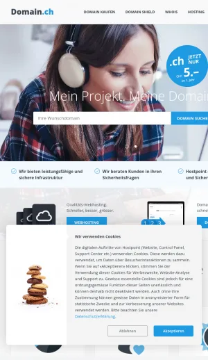 Swiss Domain Registration and Management by Domain.ch screenshot
