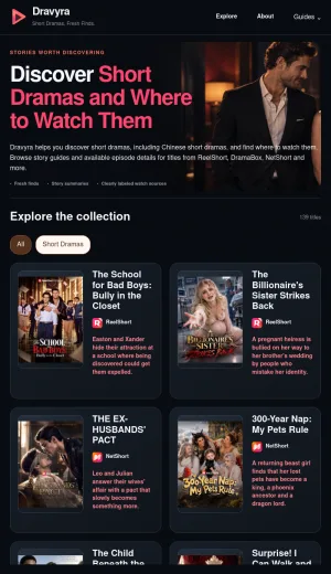 Dravyra Short Drama Discovery and Watch Guides screenshot