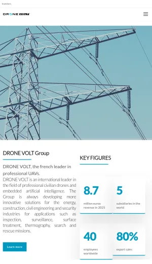 Drone Volt Professional Drones and UAV Systems screenshot