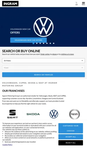 Drive Ingram Motoring Group - New and Used Cars in Ayrshire and Glasgow screenshot