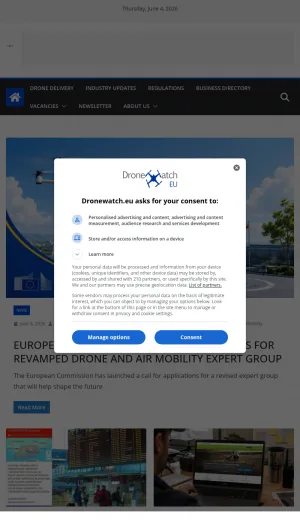 Dronewatch Europe: European Drone News and Industry Analysis screenshot