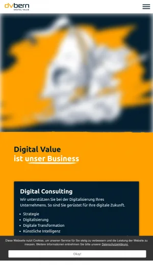 DV Bern - IT Services, Software Development and Digital Consulting screenshot