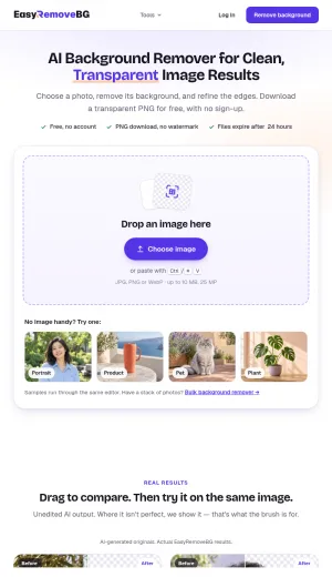 EasyRemoveBG AI Background Remover screenshot