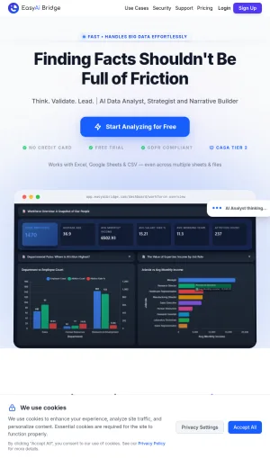 Easy AI Bridge for AI Business Data Analysis and Reporting screenshot