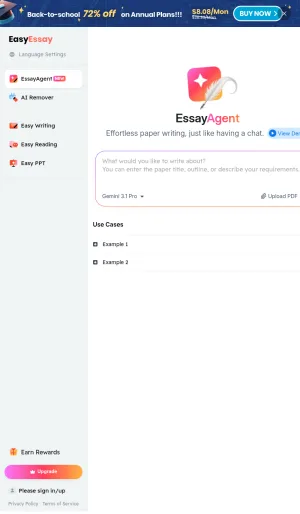 EasyEssay AI Essay Writing and Paraphrasing Assistant screenshot