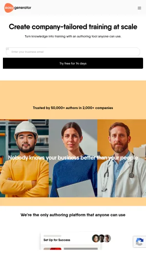 Easygenerator AI Course Authoring for Corporate Training screenshot