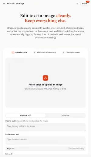 AI Image Text Editor for Photos, Posters, and Screenshots screenshot