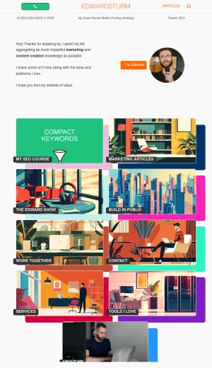 Edward Sturm Marketing, SEO, and Content Creation screenshot