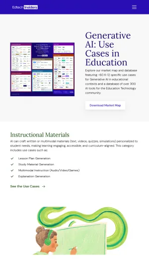 Edtech Insiders Generative AI Use Cases in Education screenshot