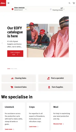 Elders Rural Supplies and Agricultural Services screenshot