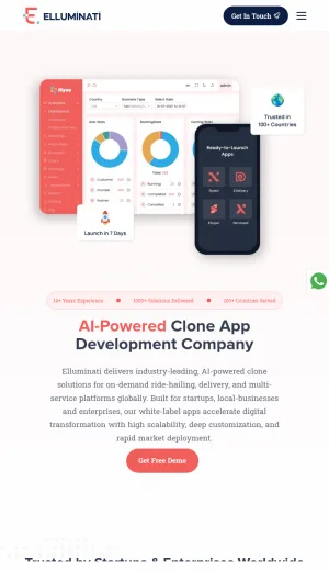 Elluminati - Clone Script App Development Company screenshot