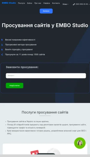 EMBO Studio Digital Marketing and Website Promotion Agency screenshot