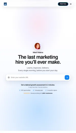 Helena by Enrich Labs: Autonomous AI Marketing Operations screenshot