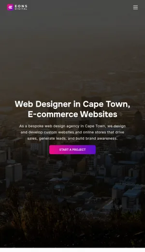 EONS Digital Cape Town Web Design and E-Commerce Agency screenshot