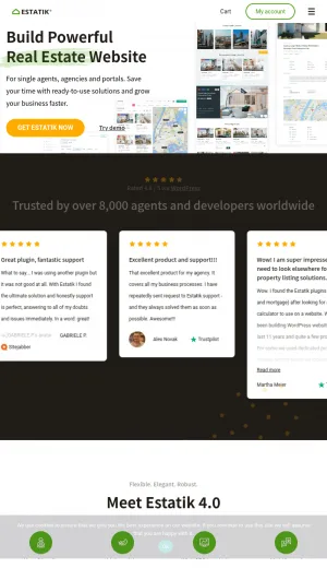 Estatik Real Estate WordPress Plugin and Themes screenshot