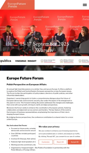 Europe Future Forum: EU Enlargement and Democratic Resilience screenshot