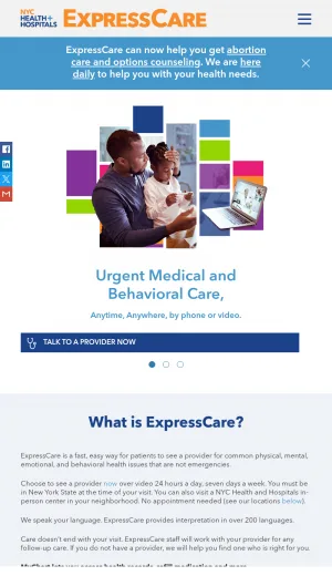 ExpressCare NYC Urgent Care and Behavioral Health screenshot