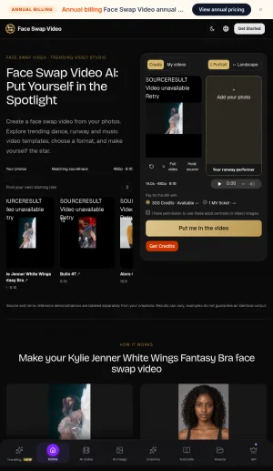 AI Face Swap Video Creator with Trending Templates screenshot