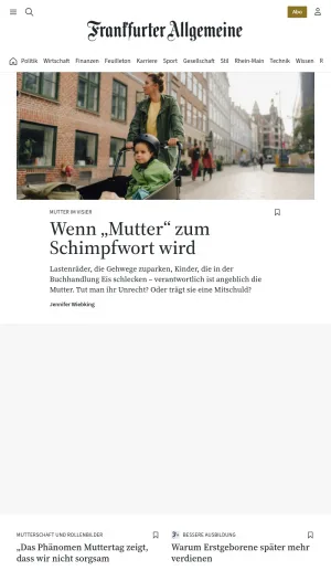 FAZ News on Politics, Business, Culture, and Science screenshot