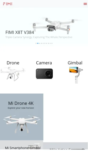 FIMI Technology: Drones, Cameras, and Gimbals screenshot