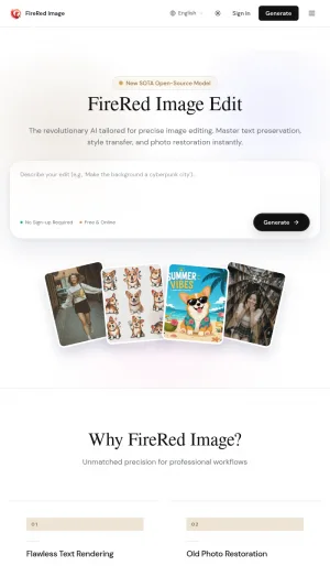 FireRed Image Edit AI Photo Editor screenshot