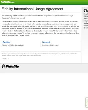 Fidelity Investments Financial Services screenshot