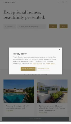 Luxury Homes for Sale and Rent in Portugal screenshot