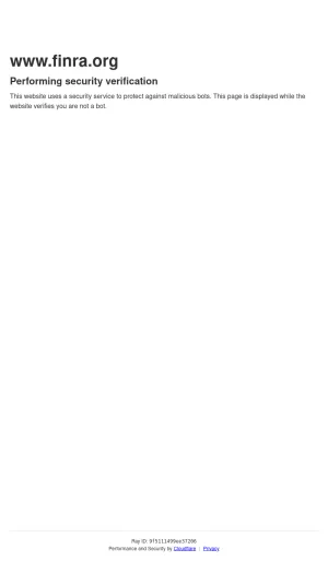 Financial Industry Regulatory Authority screenshot