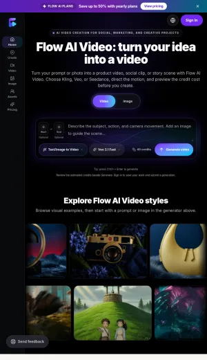 Flow AI Video Generator screenshot