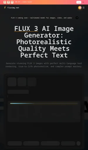 Fluximg AI Image Generator and Editor screenshot