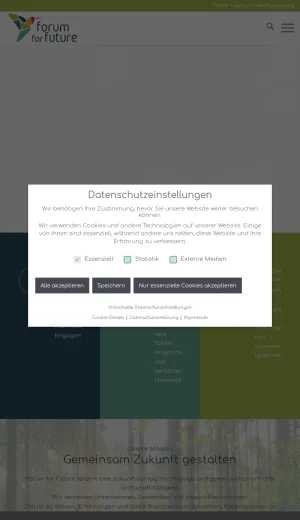 Forum for Future Sustainable Business Network and Marketplace screenshot