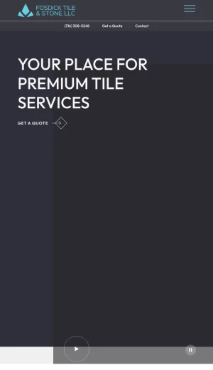 Kansas City Tile Installation and Remodeling by Fosdick Tile and Stone screenshot