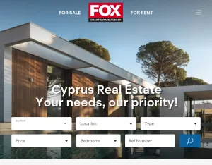 FOX Real Estate Agents Cyprus Property Sales and Rentals screenshot