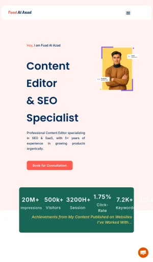 Fuad Al Azad Content Editing and SEO Writing Portfolio screenshot