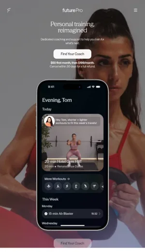 Future Personalized Online Fitness Coaching screenshot