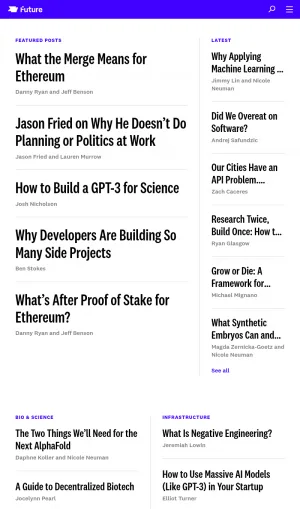 Future Technology Trends and Startup Building Insights screenshot