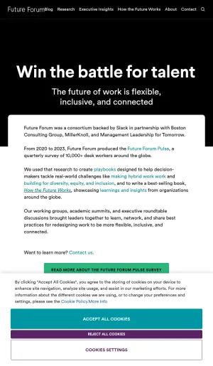 Future Forum: Future of Work and Hybrid Workplace Research screenshot