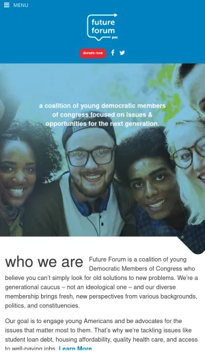Future Forum PAC: Young Democratic Members of Congress Coalition screenshot