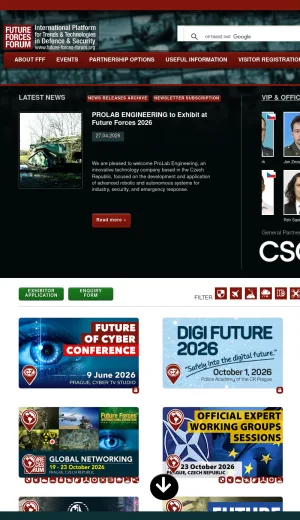 Future Forces Forum Defense and Security Conference screenshot