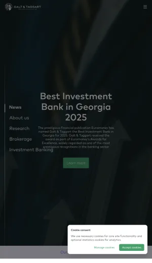 Galt and Taggart Financial Services and Investment Research screenshot