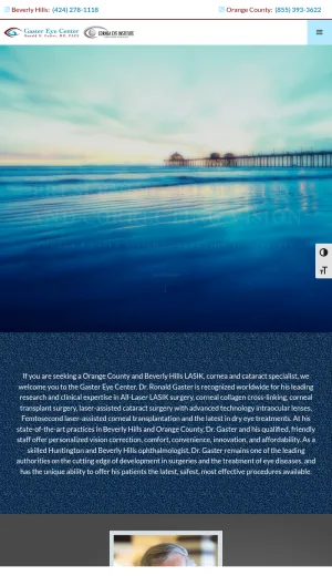 Gaster Eye Center Ophthalmology and Vision Correction screenshot