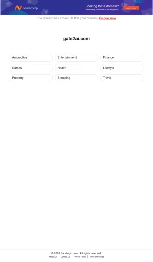 Gate2AI AI Platform Redirect screenshot