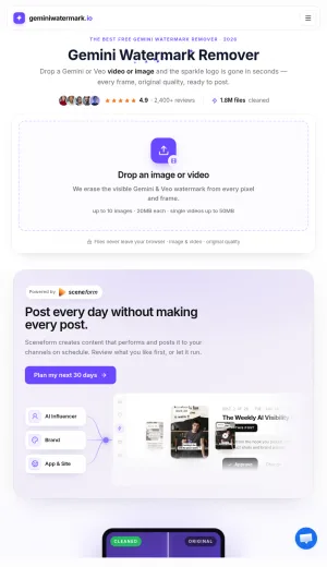 Gemini and Google Flow Watermark Remover screenshot