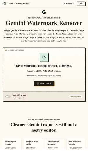 Gemini AI Watermark and Logo Removal Tool screenshot