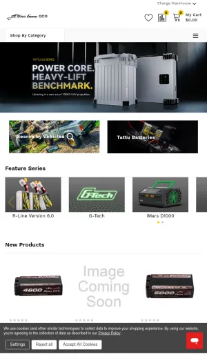 Gens ace and Tattu RC Batteries and Chargers Store screenshot